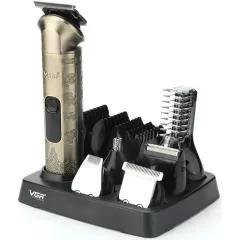 Машинка для стрижки VGR V-109, бронза (набор)