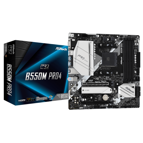 М/П SOC-AM4 Asrock B550M PRO4 4xDDR4 mATX