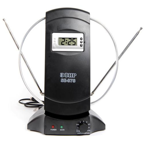 Антенна комнатная ЭФИР SE-878 DVB-T2/ДМВ+МВ,активная