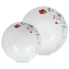 Набор столовый Daniks, Вероника, стеклокерамика, 18 пр. (448955)