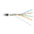 Кабель витая пара UTP 4 Pairs Cat.5E Solid CCA alloy. wooden reel. compound jacket. 305 м (уличный/трос)