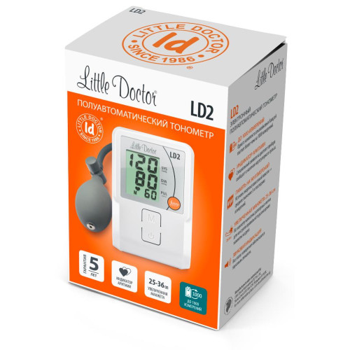 Тонометр полуавтоматический Little Doctor LD-2, манжета 25-36 см (2380777)