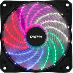 Кулер корпус 120x120x25 Digma DFAN-FRGB2 3-pin 4-pin (Molex)23dB 115gr LED Ret