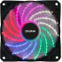 Кулер корпус 120x120x25 Digma DFAN-FRGB2 3-pin 4-pin (Molex)23dB 115gr LED Ret