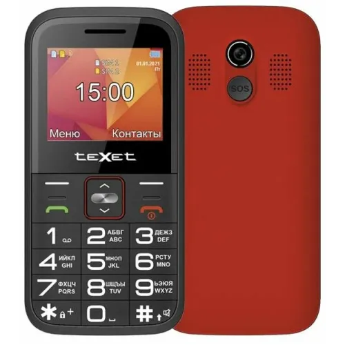 Сотовый телефон TEXET TM-B418 красный