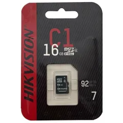 Карта micro-SD 16 GB Hikvision Class10 HS-TF-C1(STD)/16G/ZAZ01X00/OD