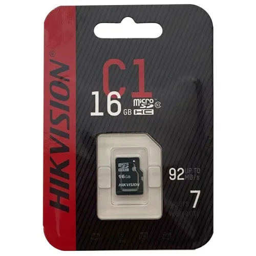 Карта micro-SD 16 GB Hikvision Class10 HS-TF-C1(STD)/16G/ZAZ01X00/OD