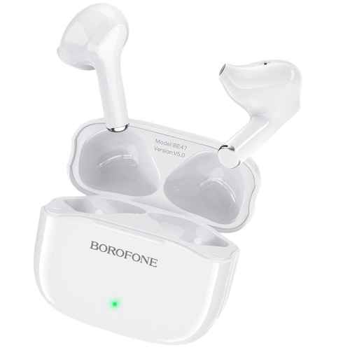Гарнитура Bluetooth Borofone BE47 белый (*8)