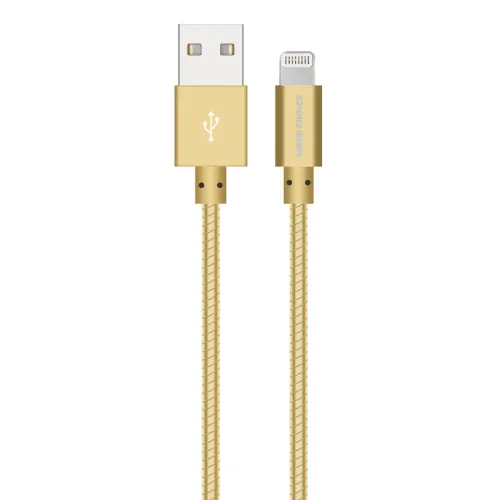 Кабель USB 2.0 A вилка - 8pin 1 м More choice K31i металл (Gold)