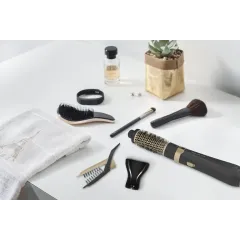 Фен-расческа Rowenta CF7826F0 Hot Air Brush черная/золотая