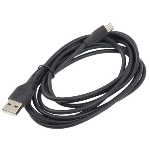 Кабель USB 2.0 A вилка - microUSB 2 м Vixion 2.4A VX-02m PRO черный