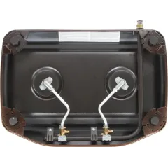 Настольная газовая плита GEFEST 700-02 коричневая (2 конфорки)