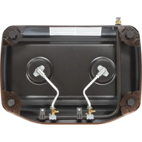 Настольная газовая плита GEFEST 700-02 коричневая (2 конфорки)