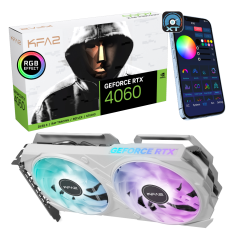 Видеокарта KFA2 RTX 4060 8 Gb GeForce X White [46NSL8MD8NWK]