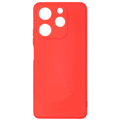 Бампер Tecno Spark 10 Pro 4G ZIBELINO Soft Matte красный с микрофиброй