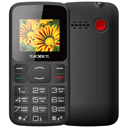 Сотовый телефон TEXET TM-B208 черный