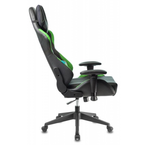 Кресло игровое Zombie VIKING 5 AERO черный/салатовый эко.кожа 