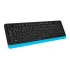 Клавиатура + Мышь A4 Fstyler FG1010 клав:черный/синий мышь:черный/синий USB Multimedia