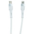 Кабель USB 3.0 Type C - 8pin 1.2 м Olmio 3A 30W PD BOLT белый