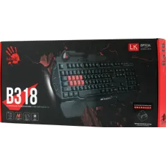 Клавиатура A4Tech Bloody B318 LED черный