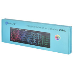 Клавиатура Oklick 490ML LED черный