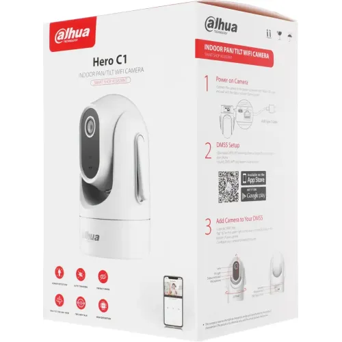 В/н камера IP 2МП Dahua DH-SD-H2C-0400B Wi-Fi 4-4мм белый