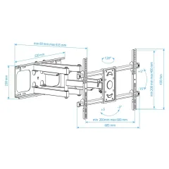 Подставка д/ТВ Arm Media PARAMOUNT-70 32