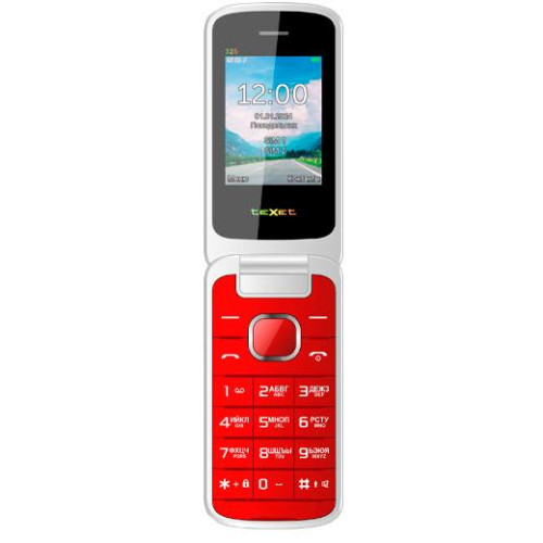 Сотовый телефон TEXET TM-325 гранатовый