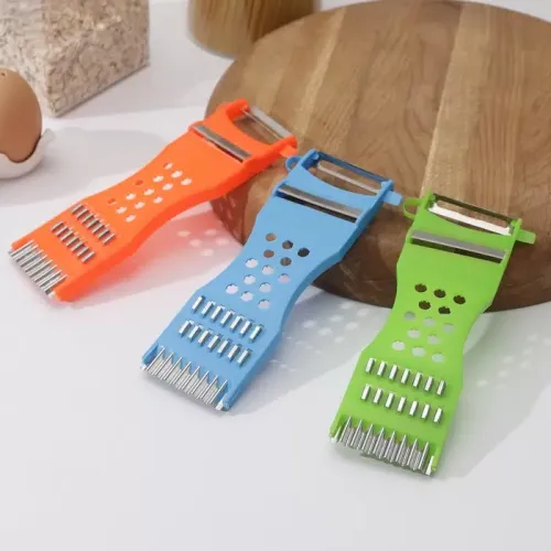 Овощечистка Доляна, с тёркой и шинковкой, 17 см.(647249)