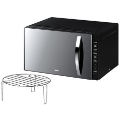 Микроволновая печь BBK 23MWG-850T/B-M, гриль, 23 л., черный/зеркал (Э)