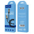 Кабель USB 3.0 A вилка - Type C 1 м HOCO X26 Xpress 1m 3A нейлоновый черно-золотой