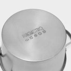 Кастрюля Magistro, нерж., индукция, слив, 5,2 л. (10092697)