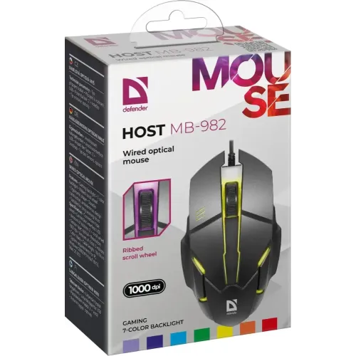 Мышь Defender Host MB-982 черный