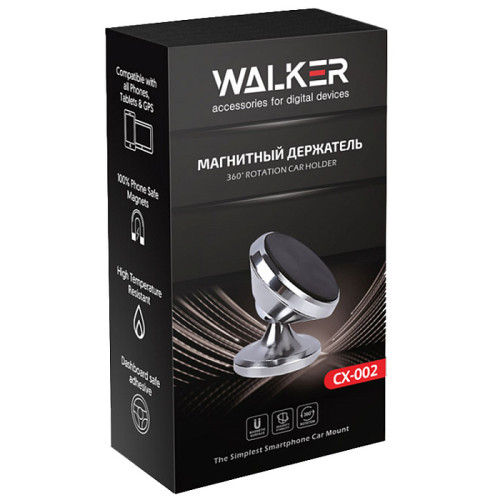 Автомобильный держатель WALKER CX-002 магнитный черный