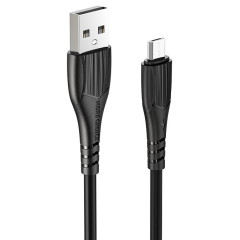 Кабель USB 2.0 A вилка - microUSB 1 м More choice K22m (Black)