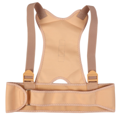 Массажер-фиксатор для осанки и поясницы ONLITOP, размер 2XL-3XL, на фастексах, цвет бежевый (5152656