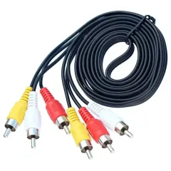 Кабель 3 RCA - 3 RCA 1 м СИГНАЛ 3774
