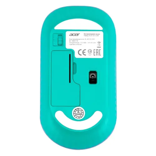 Клавиатура + Мышь Acer OCC200 фиолетовый/зеленый