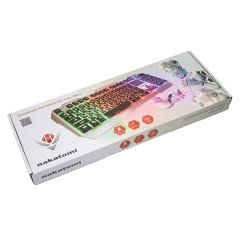 Клавиатура NAKATOMI KG-35U серебро (*5)