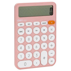 Калькулятор Deli EM124PINK розовый 12-разр.