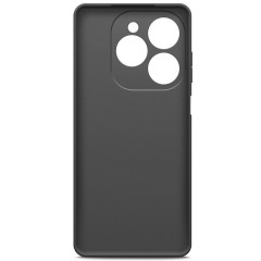 Бампер Tecno Spark 20 Pro Borasco Microfiber Case черный