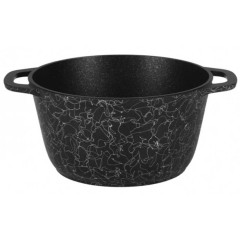 Кастрюля Kukmara, Грация, алюм., черно-серебр., 3,5 л.(кчс35а)