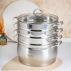 Мантоварка Daniks, GS-01372-284ST, нерж., индукция, 9,8л., 4 секции (480204)