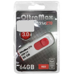 Карта USB3.0 64 GB OLTRAMAX OM-64GB-270 красный