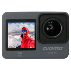 Экшн-камера Digma DiCam 870 серый
