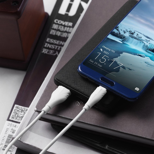 Кабель USB 2.0 A вилка - Type-C 2 м Borofone  BX18 Optimal белый