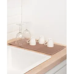 Коврик для сушки посуды, MASTER HOUSE, микрофибра, 24х45 см, коричневый (60447)