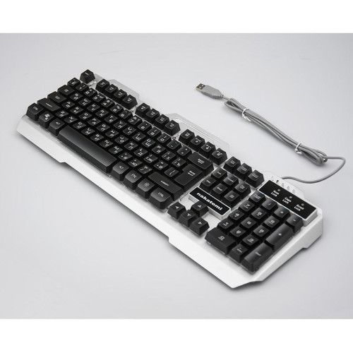 Клавиатура NAKATOMI KG-35U серебро (*5)