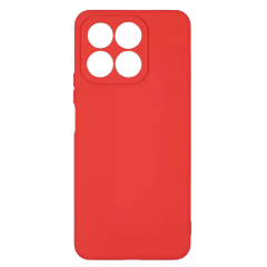 Бампер Honor X8A 4G ZIBELINO Soft Matte красный с микрофиброй