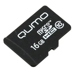 Карта micro-SD 16 GB QUMO QM16GMICSDHC10U1 Class10 UHS-I+ адаптер